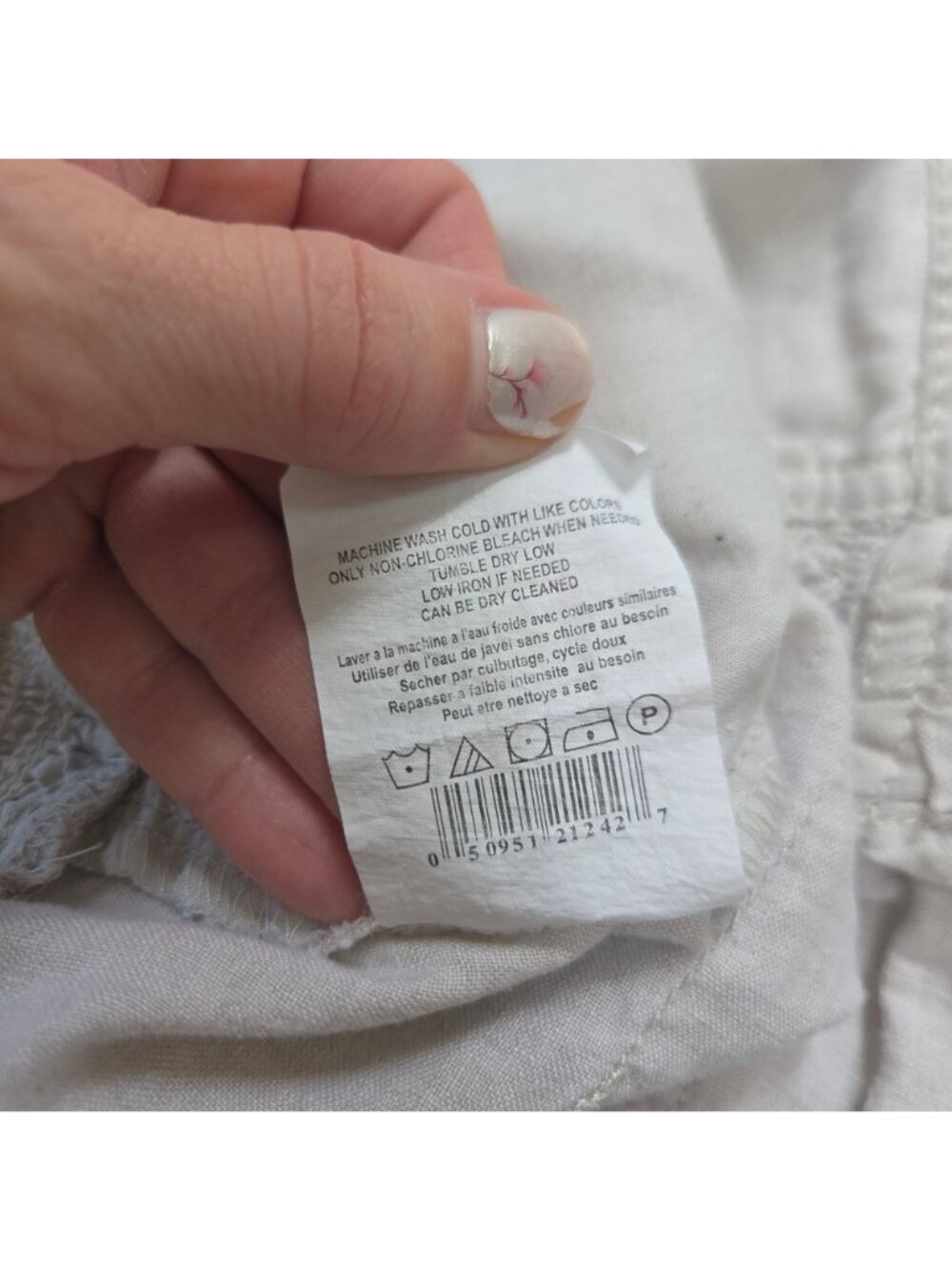 BUNDLE (2) Motherhood Maternity 100% Linen Pants Elastic Pull-On Size M - Picture 9 of 16